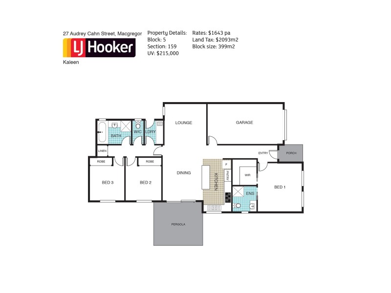 27 Audrey Cahn Street, Macgregor ACT 2615 Floorplan