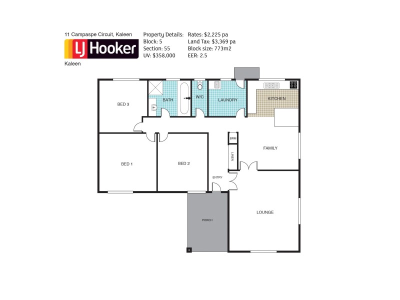 11 Campaspe Circuit, Kaleen ACT 2617 Floorplan