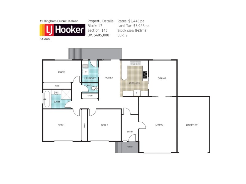 11 Bingham Circuit, Kaleen ACT 2617 Floorplan