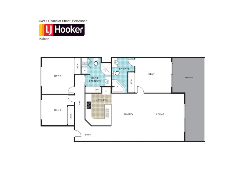 54A/17 Chandler Street, Belconnen ACT 2617 Floorplan