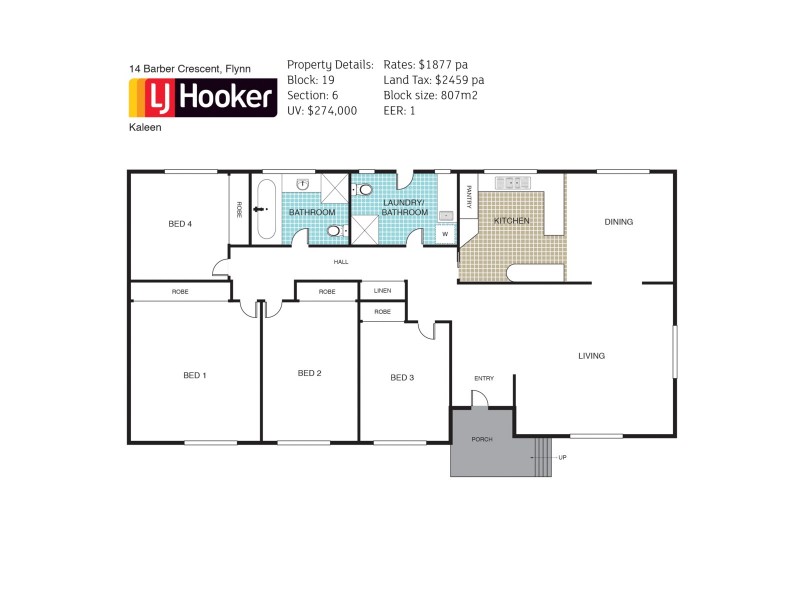 14 Barber Crescent, Flynn ACT 2615 Floorplan