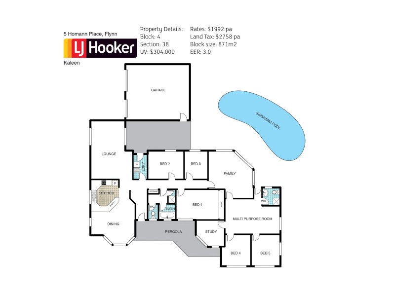 5 Homann Place, Flynn ACT 2615 Floorplan