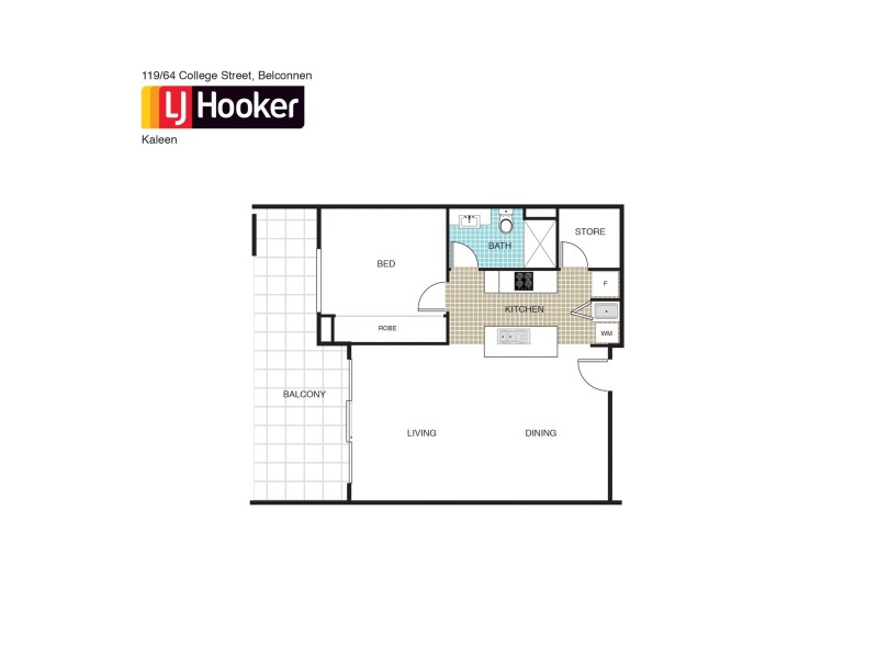 119/64 College Street, Belconnen ACT 2617 Floorplan