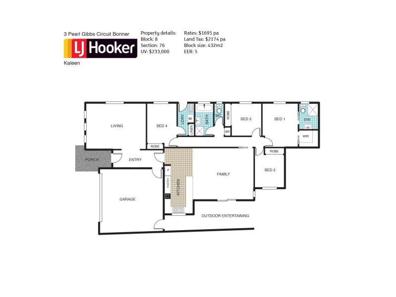 3 Pearl Gibbs Circuit, Bonner ACT 2914 Floorplan