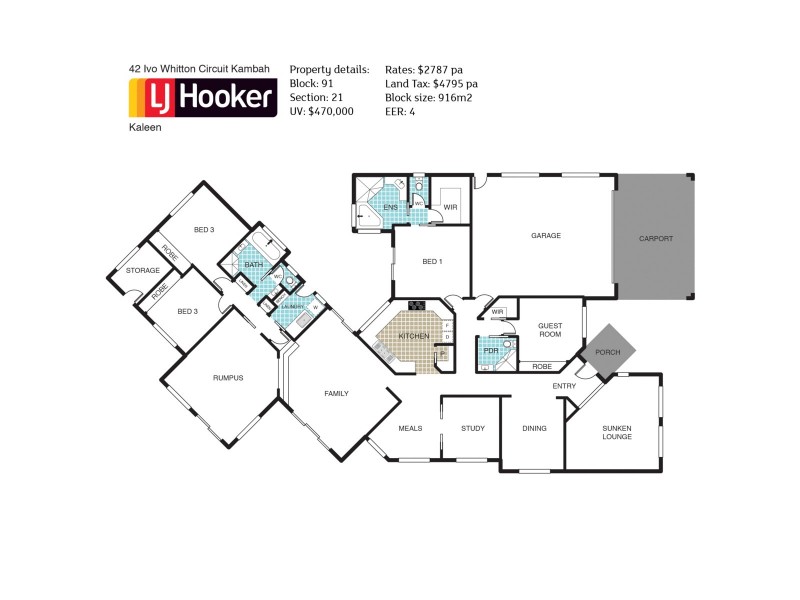 42 Ivo Whitton Circuit, Kambah ACT 2902 Floorplan