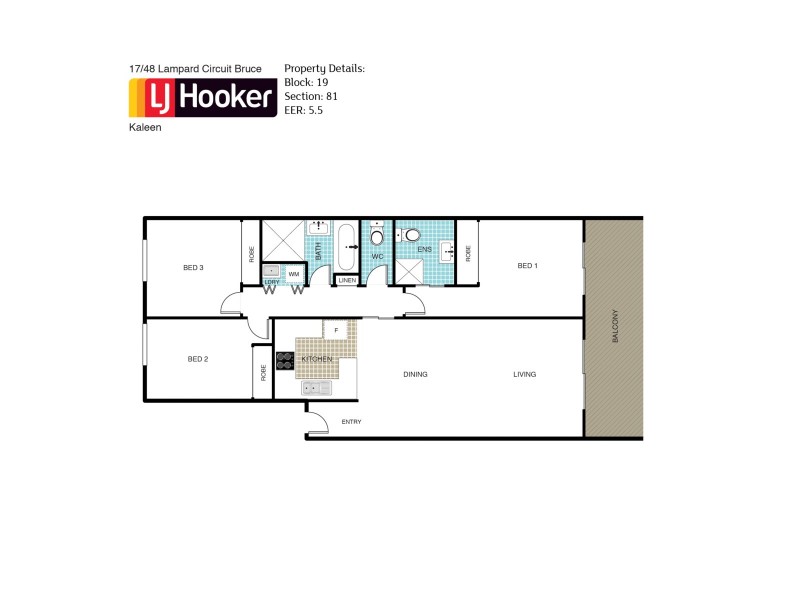 17/48 Lampard Circuit, Bruce ACT 2617 Floorplan