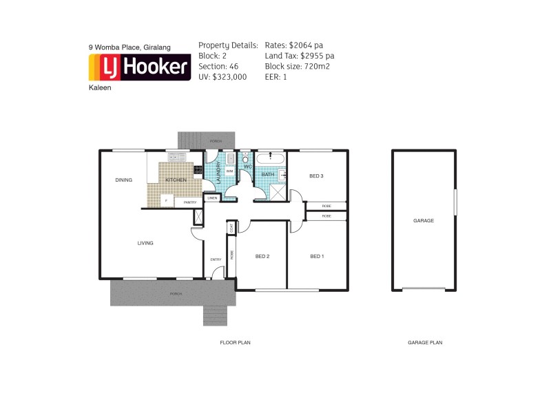 9 Womba Place, Giralang ACT 2617 Floorplan