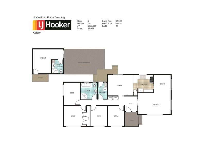 5 Kinalung Place, Giralang ACT 2617 Floorplan