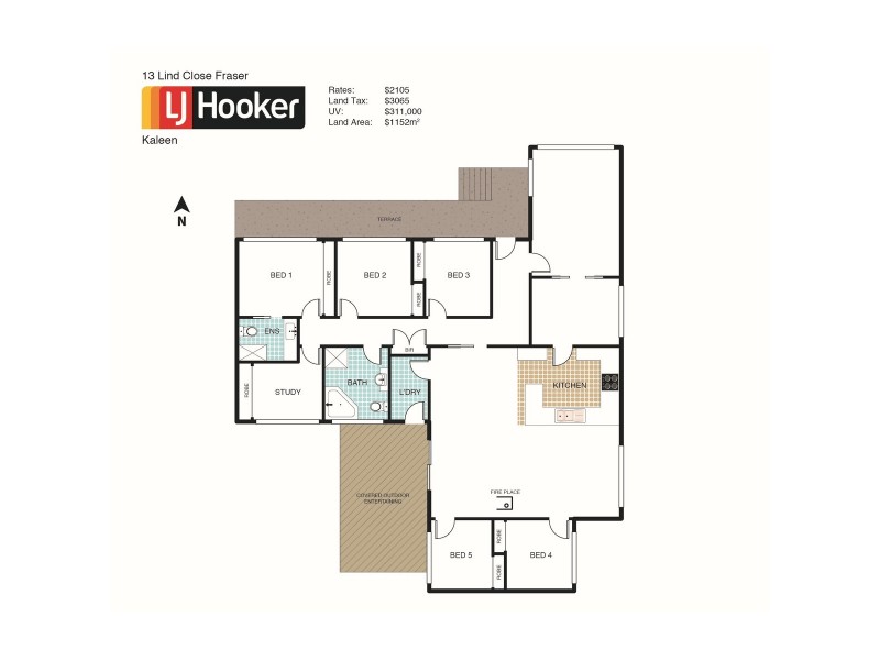 13 Lind Close, Fraser ACT 2615 Floorplan