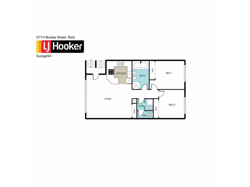57/14 Boolee Street, Reid ACT 2612 Floorplan