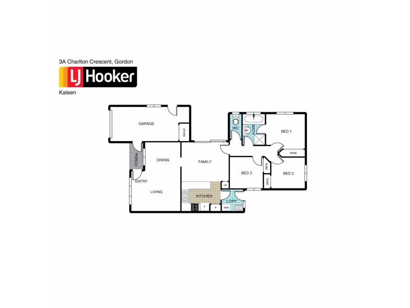 3A Charlton Crescent, Gordon ACT 2906 Floorplan
