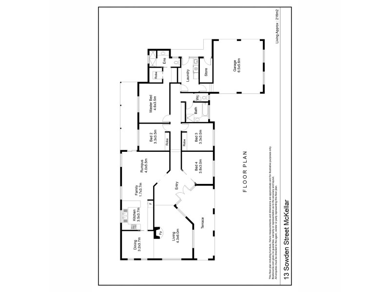 13 Sowden Street, Mckellar ACT 2617 Floorplan
