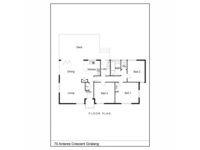 70 Antares Crescent, Giralang ACT 2617 Floorplan