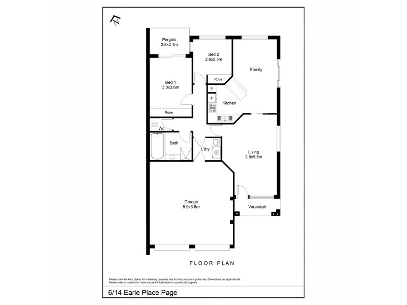 6/14 Earle Place, Page ACT 2614 Floorplan
