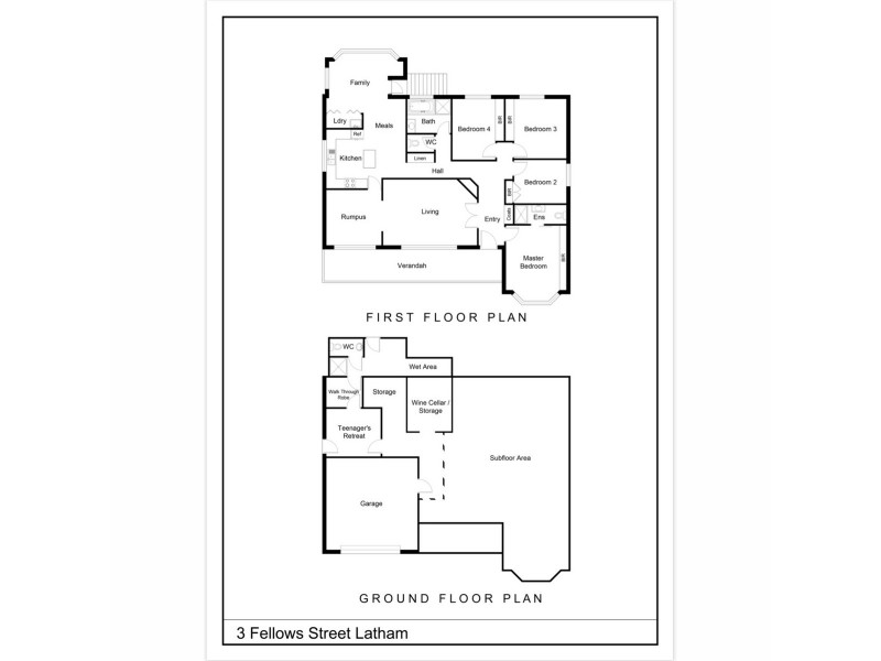 3 Fellows Street, Latham ACT 2615 Floorplan
