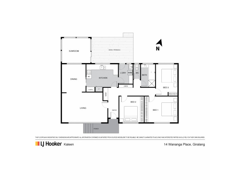 14 Wanaga Place, Giralang ACT 2617 Floorplan