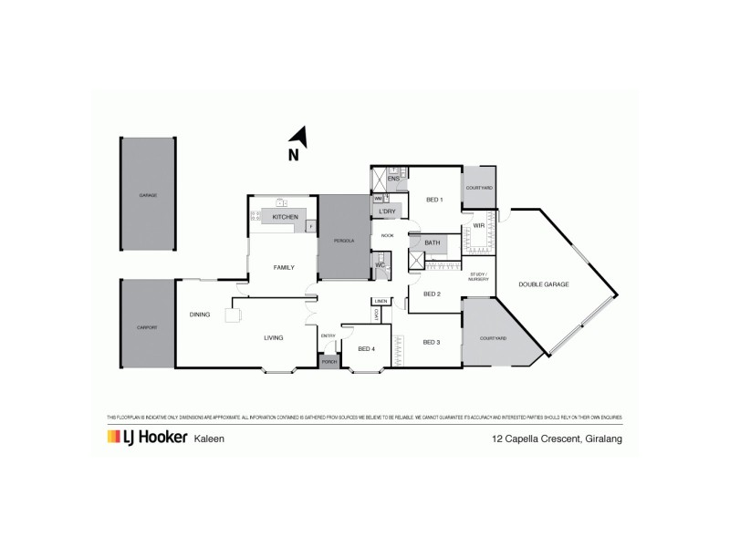 12 Capella Crescent, Giralang ACT 2617 Floorplan
