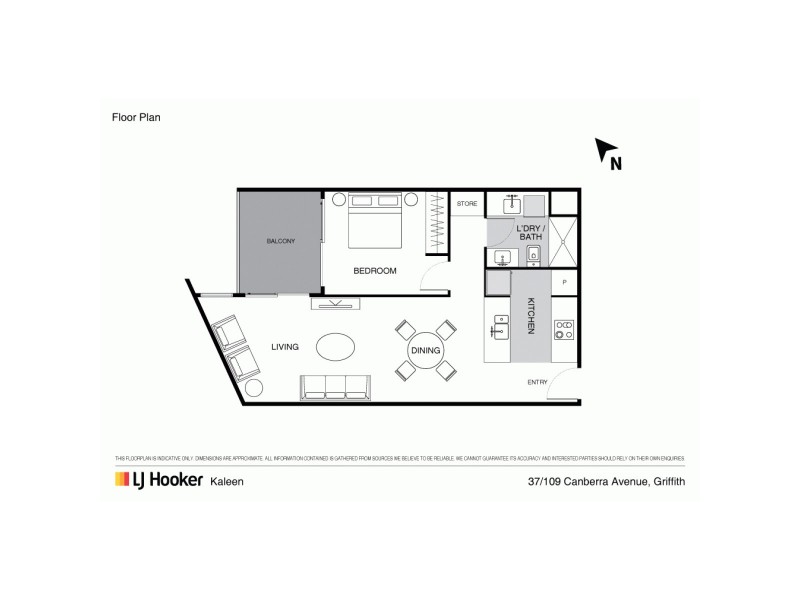 37/109 Canberra Avenue, Griffith ACT 2603 Floorplan