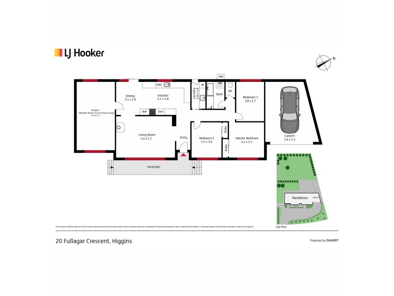 20 Fullagar Crescent, Higgins ACT 2615 Floorplan