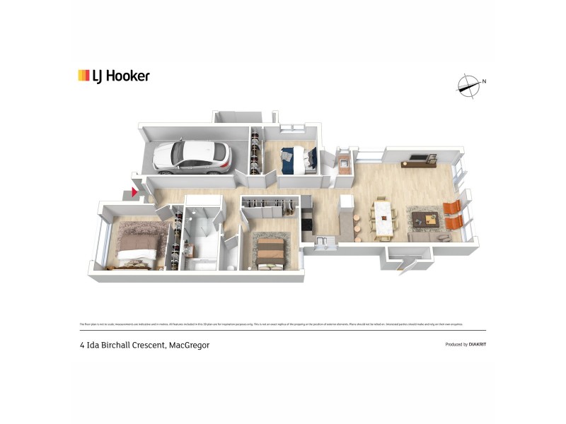 4 Ida Birchall Crescent, Macgregor ACT 2615 Floorplan