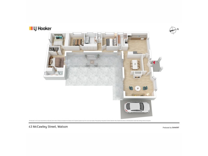 43 Mccawley Street, Watson ACT 2602 Floorplan