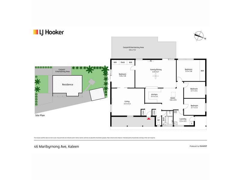 46 Maribyrnong Avenue, Kaleen ACT 2617 Floorplan