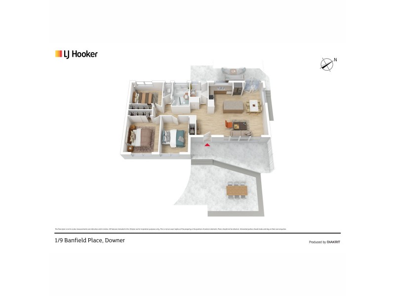 1/9 Banfield Street, Downer ACT 2602 Floorplan