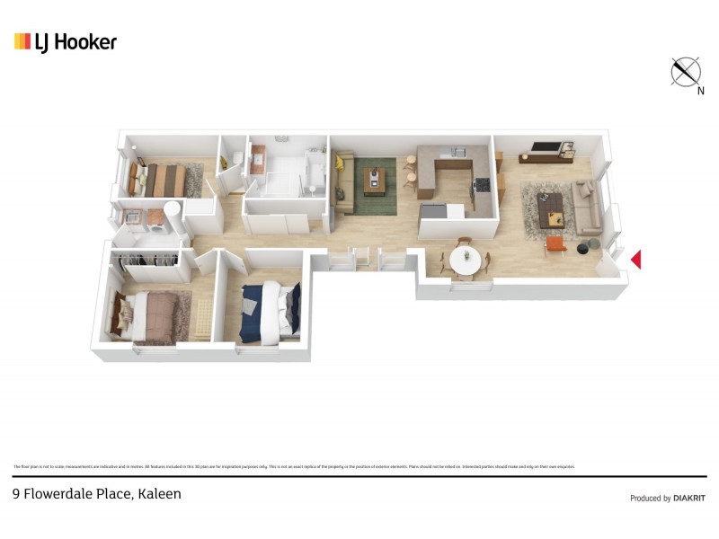 9 Flowerdale Place, Kaleen ACT 2617 Floorplan