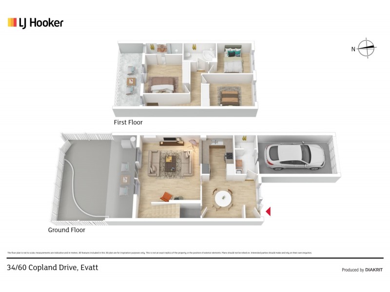 34/60 Copland Drive, Evatt ACT 2617 Floorplan