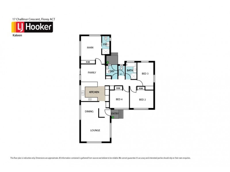 17 Challinor Crescent, Florey ACT 2615 Floorplan