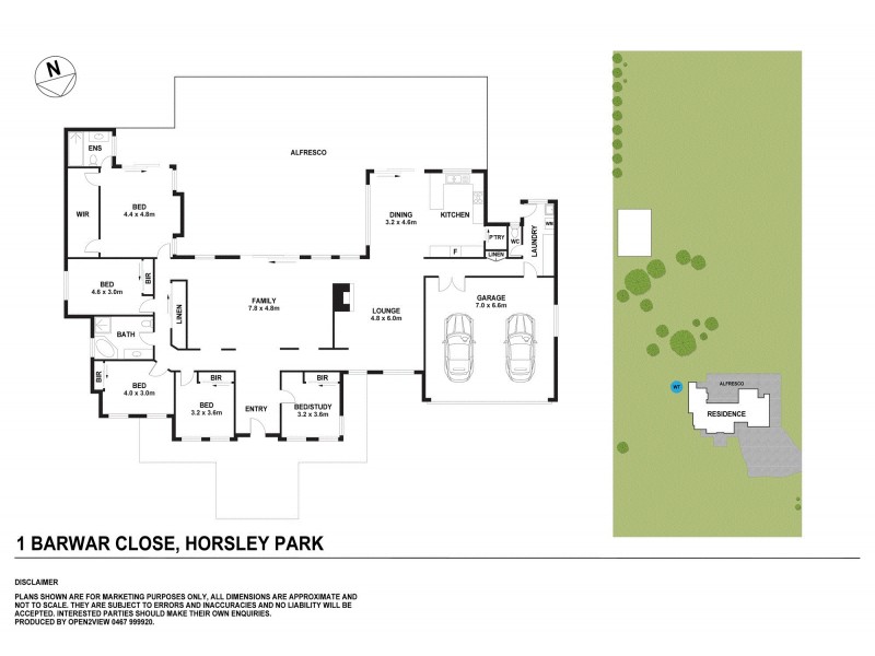 1 Barwar Close, Horsley Park NSW 2175 Floorplan