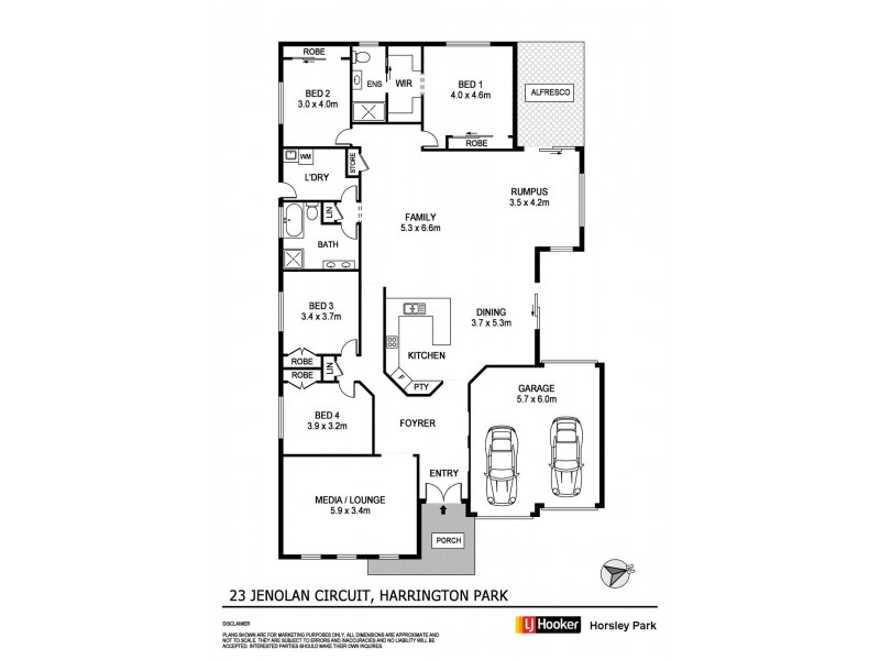 23 Jenolan Circuit, Harrington Park NSW 2567 Floorplan