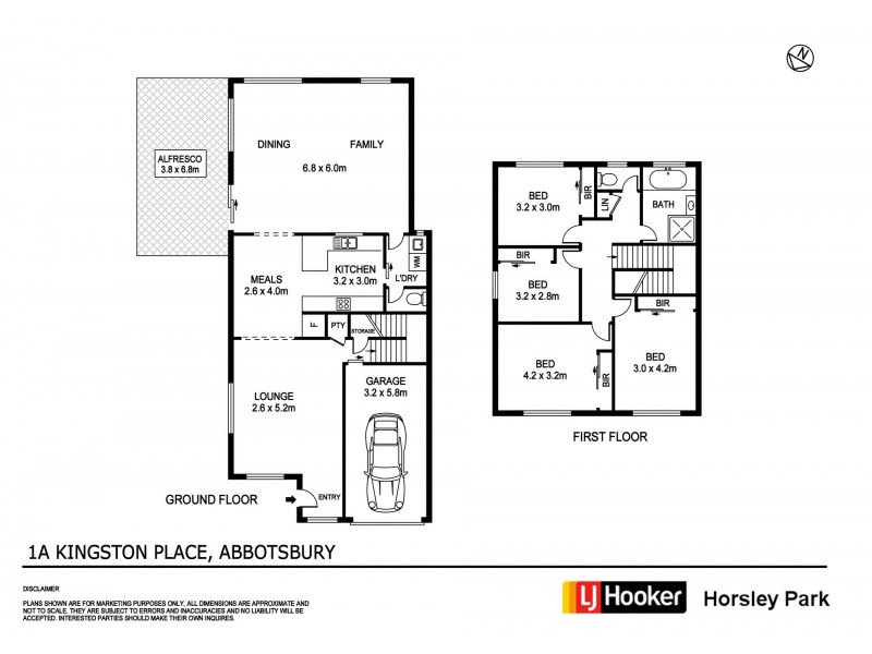 1a Kingston Place, Abbotsbury NSW 2176 Floorplan