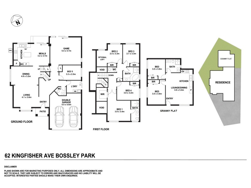 62 Kingfisher Avenue, Bossley Park NSW 2176 Floorplan