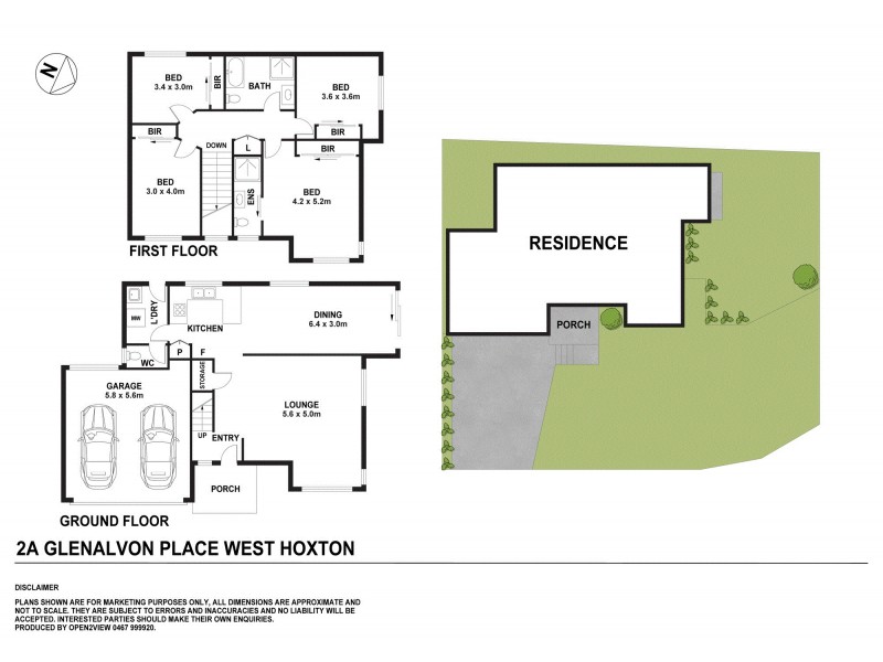 2a Glenalvon Place, West Hoxton NSW 2171 Floorplan