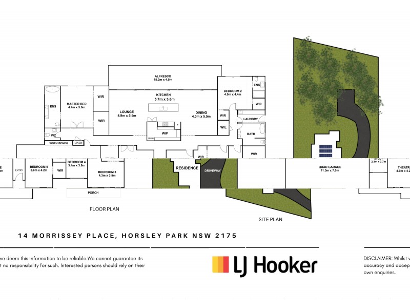 14 Morrissey Place, Horsley Park NSW 2175 Floorplan
