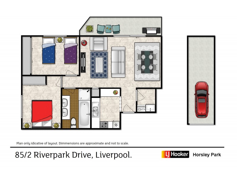 85/2 Riverpark Drive, Liverpool NSW 2170 Floorplan