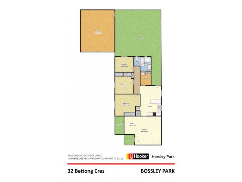 32 Bettong Crescent, Bossley Park NSW 2176 Floorplan