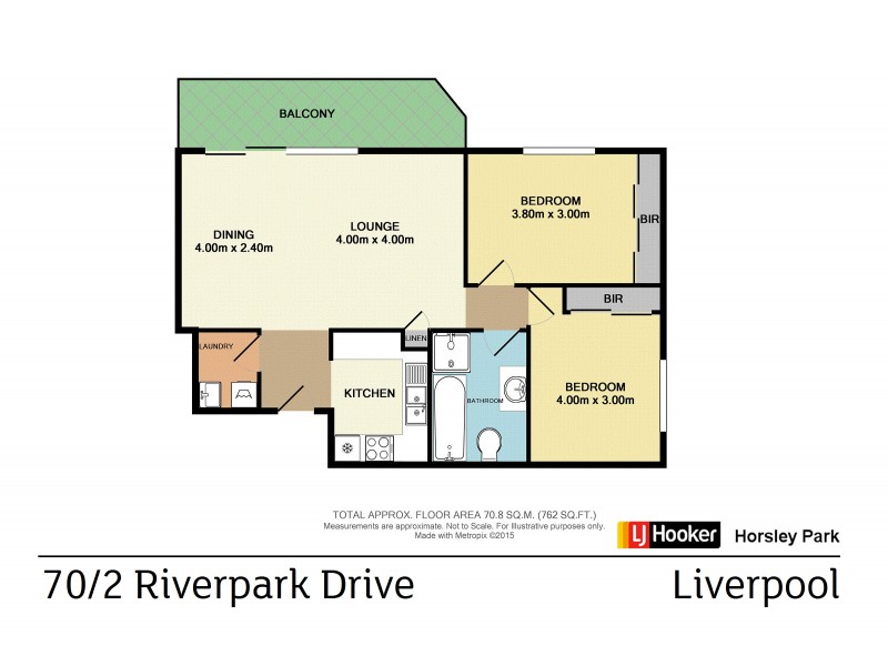 70/2 Riverpark Drive, Liverpool NSW 2170 Floorplan