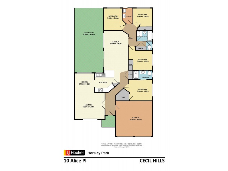 10 Alice Place, Cecil Hills NSW 2171 Floorplan