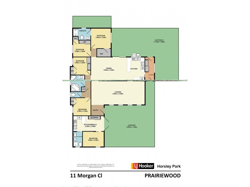 11 Morgan Close, Prairiewood NSW 2176 Floorplan