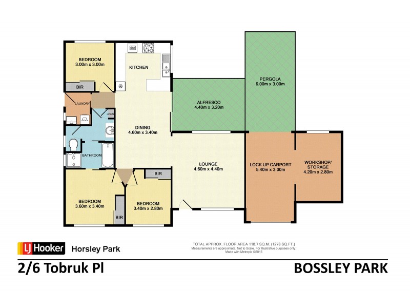 2/6 Tobruk Place, Bossley Park NSW 2176 Floorplan