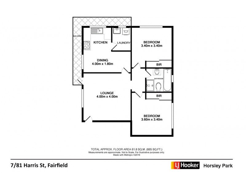 7/81 Harris Street, Fairfield NSW 2165 Floorplan