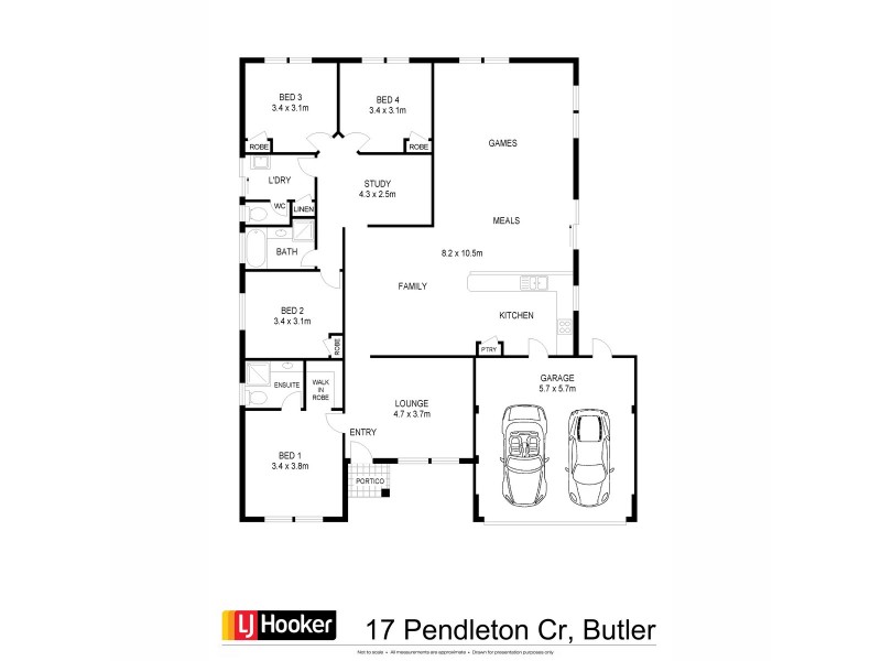 17 Pendleton Crescent, Butler WA 6036 Floorplan