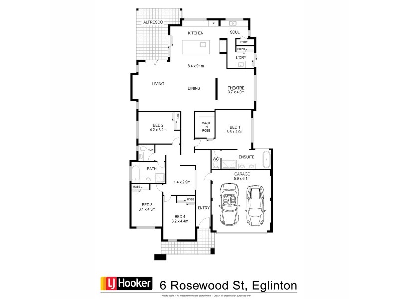 6 Rosewood Street, Eglinton WA 6034 Floorplan