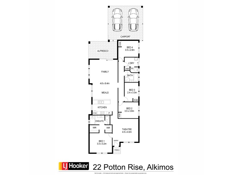 22 Potton Rise, Alkimos WA 6038 Floorplan