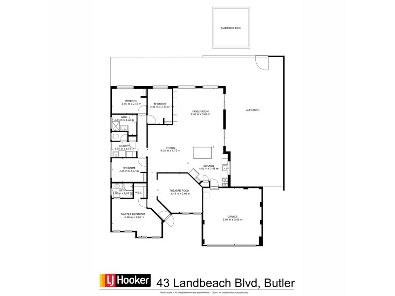 43 Landbeach Boulevard, Butler WA 6036 Floorplan