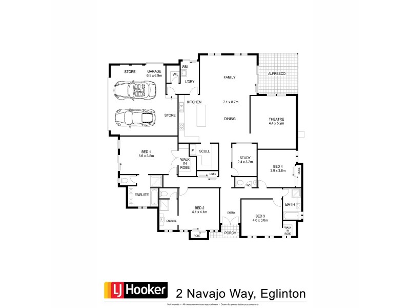 2 Navajo Way, Eglinton WA 6034 Floorplan