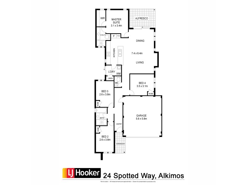 24 Spotted Way, Alkimos WA 6038 Floorplan
