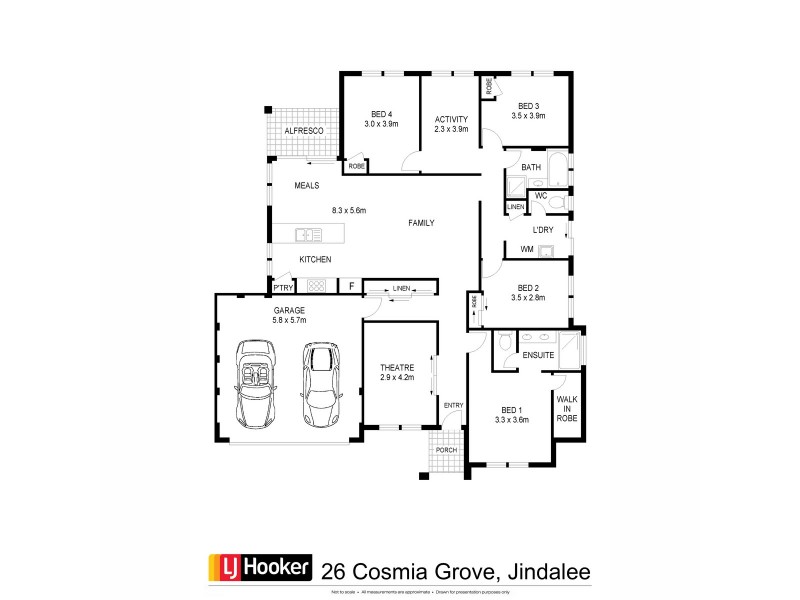 26 Cosmia Grove, Jindalee WA 6036 Floorplan